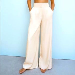 NWT Zara FULL LENGTH PANTS-
STONE